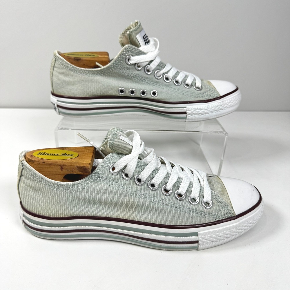 Converse Chuck Taylor All Star Low Green Grey Striped Y2K Indie Womens 7 112654F